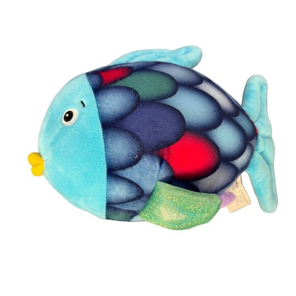 Multicolor Fish Plush 12" Stuffed Animal Toy Embroidered Eyes 2021 Kohls Cares - Picture 3 of 6